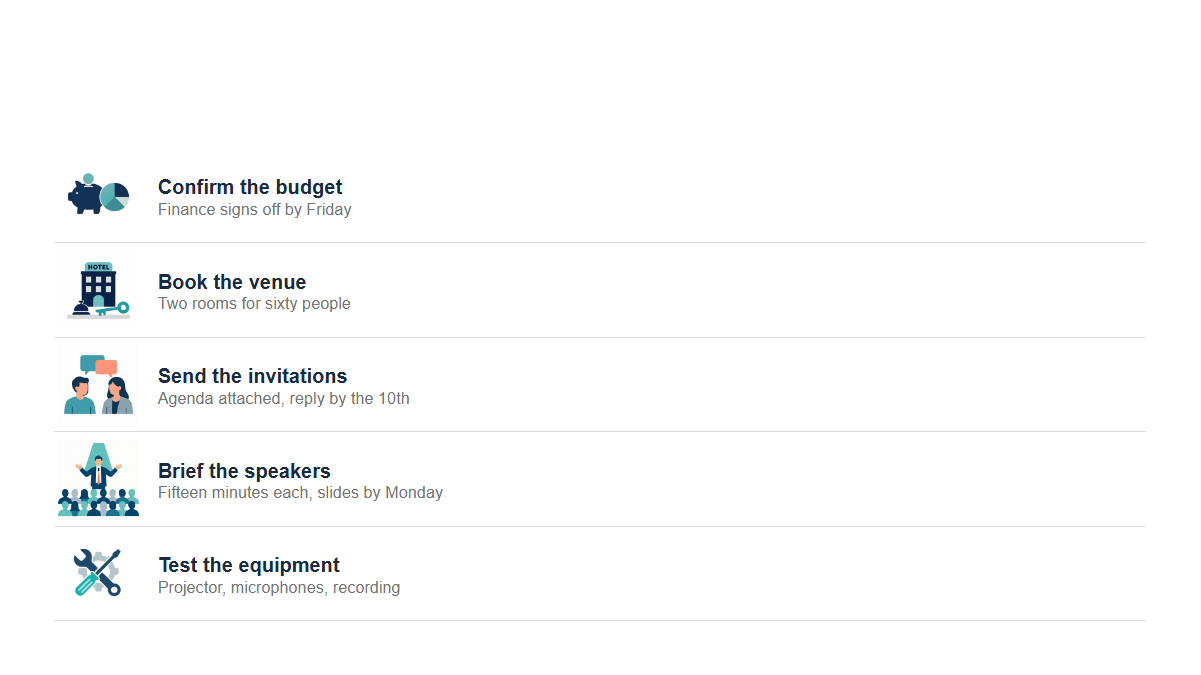 Lists: Image · Rows