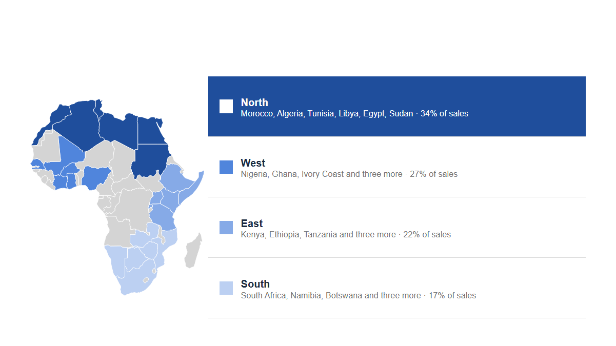 Maps: Africa · Highlight · Accent