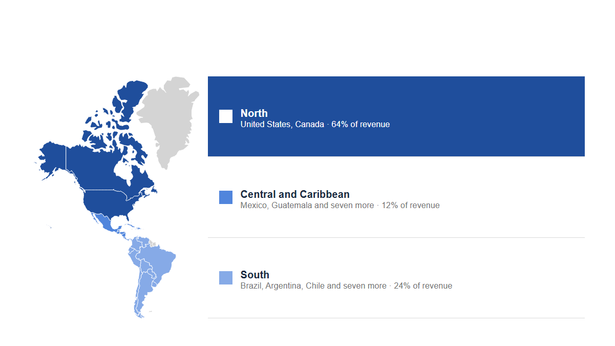 Maps: Americas · Highlight · Accent